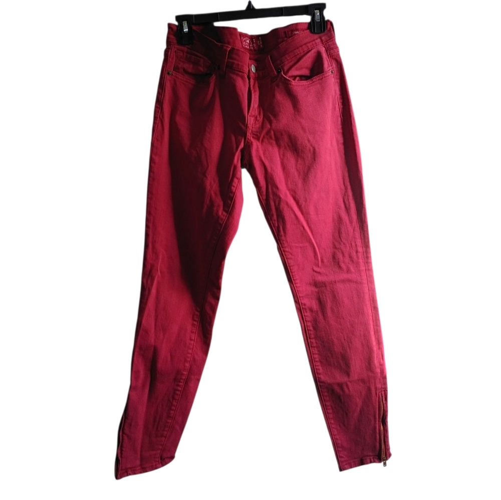 Women's Red Lucky Brand Jeans With Ankle Zipper